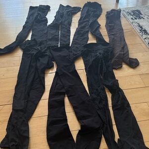Set of 6 Black and 1 Brown Tights Collection